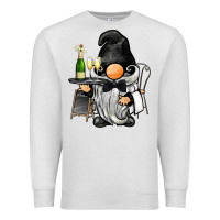 Oatmeal Heather waiter gnome Premium Sweatshirt - BarkalooDesign