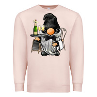Pale Pink waiter gnome Premium Sweatshirt - BarkalooDesign