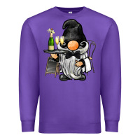 Purple waiter gnome Premium Sweatshirt - BarkalooDesign