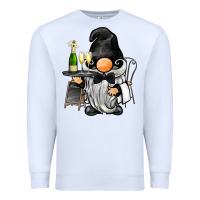 White waiter gnome Premium Sweatshirt - BarkalooDesign