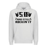 Dove Grey 50 Birthday Rock Premium Hoodie - Bettercallsaul