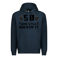 Navy 50 Birthday Rock Premium Hoodie - Bettercallsaul