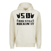 Oatmeal Heather 50 Birthday Rock Premium Hoodie - Bettercallsaul