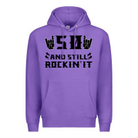 Purple 50 Birthday Rock Premium Hoodie - Bettercallsaul