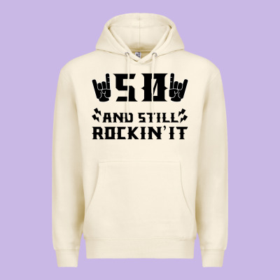 50 Birthday Rock Premium Hoodie Designed By Bettercallsaul