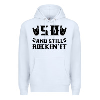 White 50 Birthday Rock Premium Hoodie - Bettercallsaul