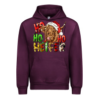 Mauve Wine ho ho ho heifer Urban Hoodie - CowGirlArtShop