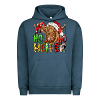 Pigment Midnight Navy ho ho ho heifer Urban Hoodie - CowGirlArtShop