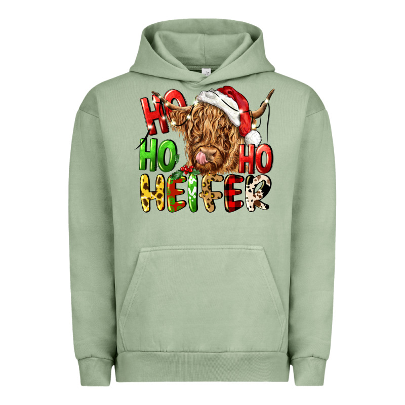 Ho Ho Ho Heifer Urban Hoodie by CowGirlArtShop | Teevron