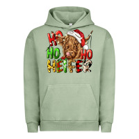 Pigment Oil Green ho ho ho heifer Urban Hoodie - CowGirlArtShop