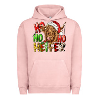 Pigment Salmon ho ho ho heifer Urban Hoodie - CowGirlArtShop
