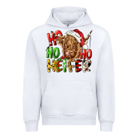 White ho ho ho heifer Urban Hoodie - CowGirlArtShop