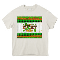 Cream st patricks one lucky heifer Heavy Core Tee - Artiststas