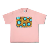 Salmon sunflower gemstone background Urban Heavy Tee - JahusDesignShop