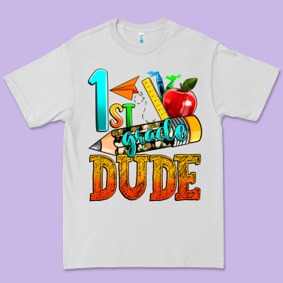1st Grade Dude Premium Tee Designed By Texasbilliewilder