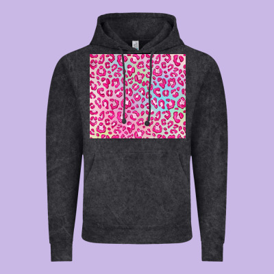 Pink Leopard Glitter Vintage Hoodie Designed By Jahusdesignshop