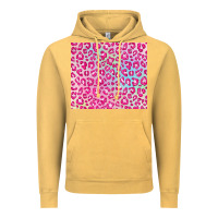 Vintage Mustard pink leopard glitter Vintage Hoodie - JahusDesignShop