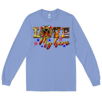 Colony Blue Love My Hero Firefighter Long Sleeve Tee - LillyAllenDesigns