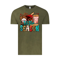 Vintage Olive 'tis the season baseball game Vintage Tee - Jasminsmagicworld