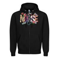 Black nurse Zipper Hoodie - NancyCooperArtShop