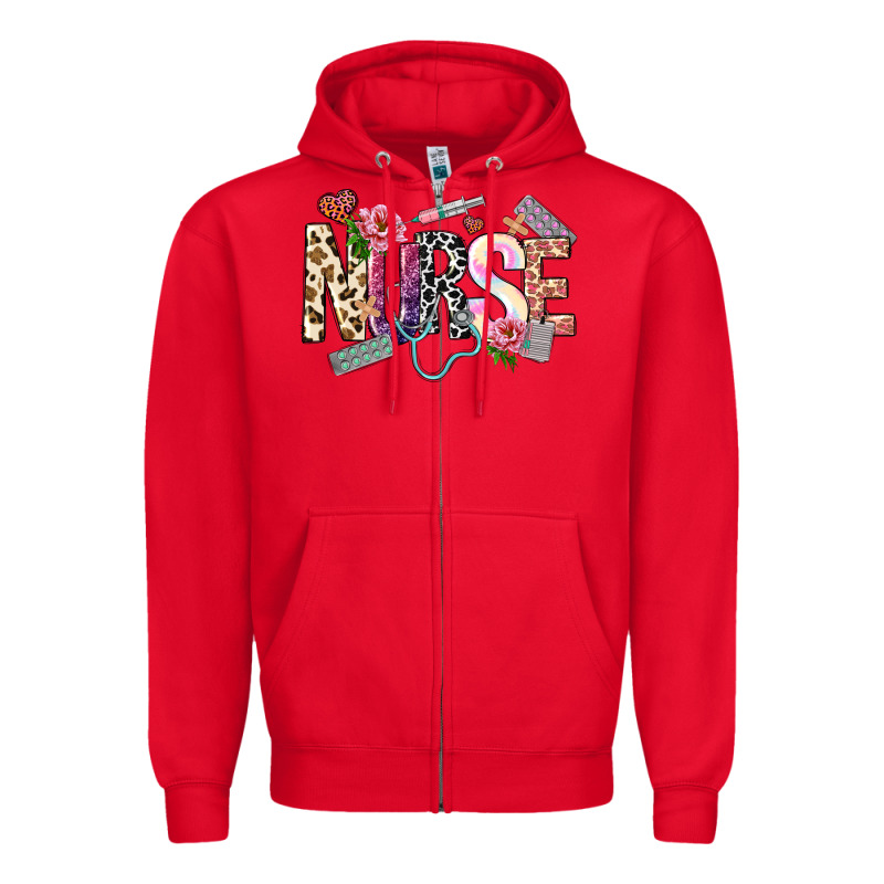 Nurse Zipper Hoodie by NancyCooperArtShop | Teevron
