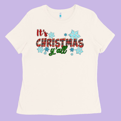 Ladies Tee It's Christmas Y'all Season Winter