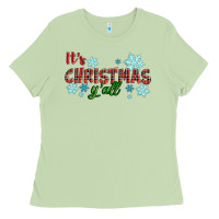 Matcha It's Christmas Y'all Season Winter Ladies Tee - RanaPortraitStore