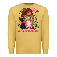 Antique Gold cat mom  life gnome Premium Sweatshirt - BarkalooDesign