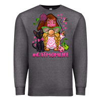 Charcoal Heather cat mom  life gnome Premium Sweatshirt - BarkalooDesign