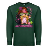 Sports Green cat mom  life gnome Premium Sweatshirt - BarkalooDesign