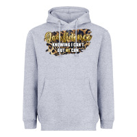 Heather Grey god fidence knowing i can't but he can Heavyweight Hoodie - Artiststas