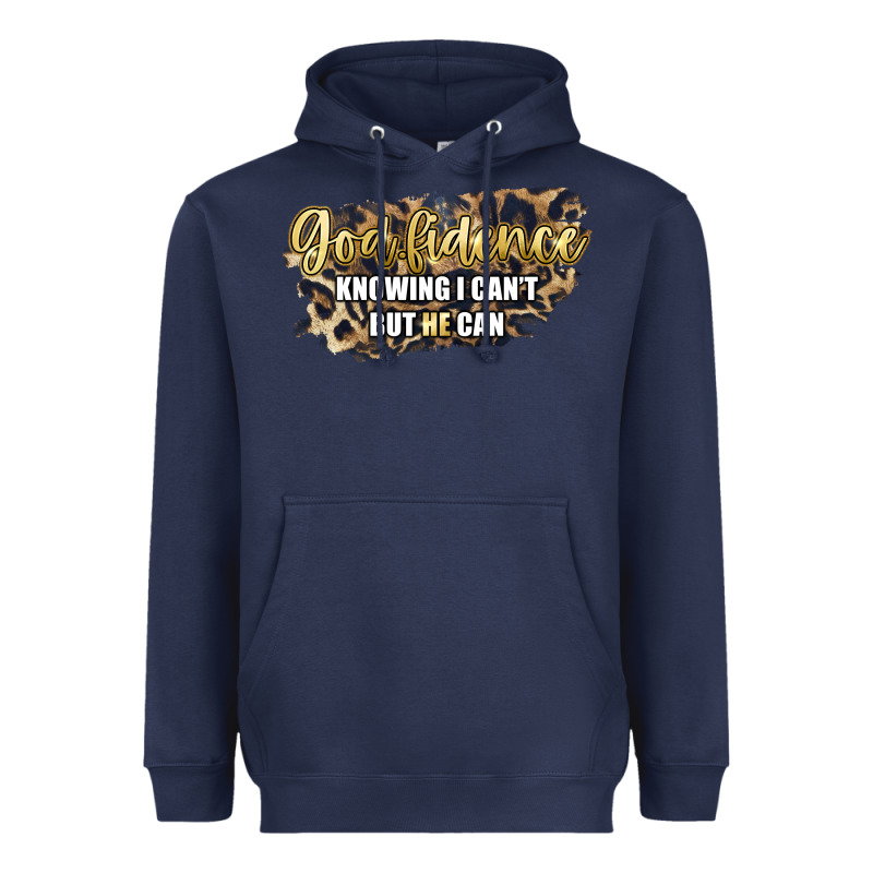 God Fidence Knowing I Can't But He Can Heavyweight Hoodie by Artiststas | Teevron