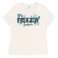 Bone It's Freezin Season Winter Ladies Tee - RanaPortraitStore