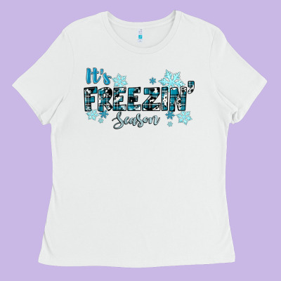Ladies Tee It's Freezin Season Winter