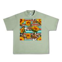 Oil Green serape leopard seamless pattern Urban Heavy Tee - BundleAndBundleShop