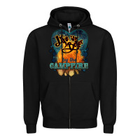 Black life is better by the campfire Zipper Hoodie - NancyCooperArtShop