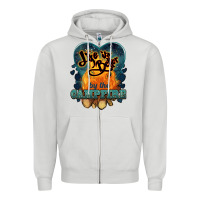 Dove Grey life is better by the campfire Zipper Hoodie - NancyCooperArtShop
