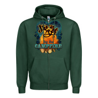 Sports Green life is better by the campfire Zipper Hoodie - NancyCooperArtShop