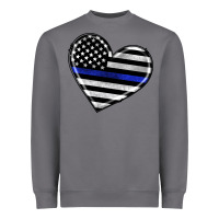 Storm american thin blue line flag Heavyweight Sweatshirt - Artiststas