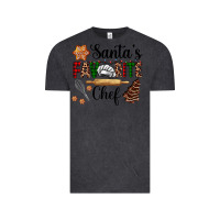Vintage Black santa's favorite chef Vintage Tee - AdoDesignShop