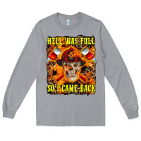 Heather Grey Western Hell Was Full So I Came Back Long Sleeve Tee - LillyAllenDesigns