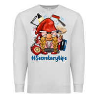 Dove Grey secretary life gnome Premium Sweatshirt - BarkalooDesign
