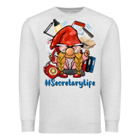 Oatmeal Heather secretary life gnome Premium Sweatshirt - BarkalooDesign