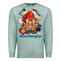 Seafoam secretary life gnome Premium Sweatshirt - BarkalooDesign