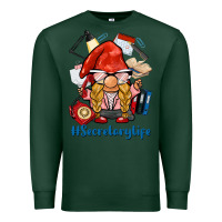 Sports Green secretary life gnome Premium Sweatshirt - BarkalooDesign