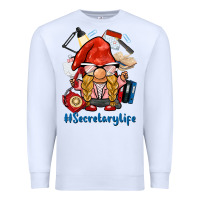 White secretary life gnome Premium Sweatshirt - BarkalooDesign