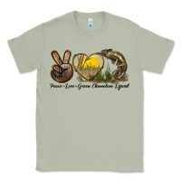Matcha Peace Love Green Chameleon Lizard Classic Tee - LillyAllenDesigns