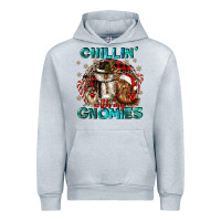 Heather Grey chillin with my gnomies Urban Hoodie - CowGirlArtShop