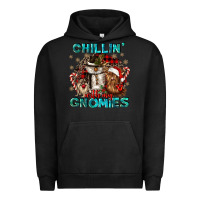 Pigment Black chillin with my gnomies Urban Hoodie - CowGirlArtShop