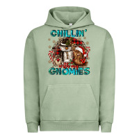 Pigment Oil Green chillin with my gnomies Urban Hoodie - CowGirlArtShop